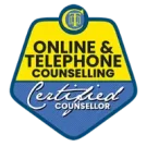 Logo indicating that Ocean's Breeze Counselling offers online and telephone counselling services for clients in Plymouth, Devon, and beyond.